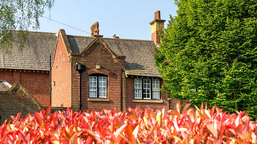 An external shot of Clivedon House student accommodation