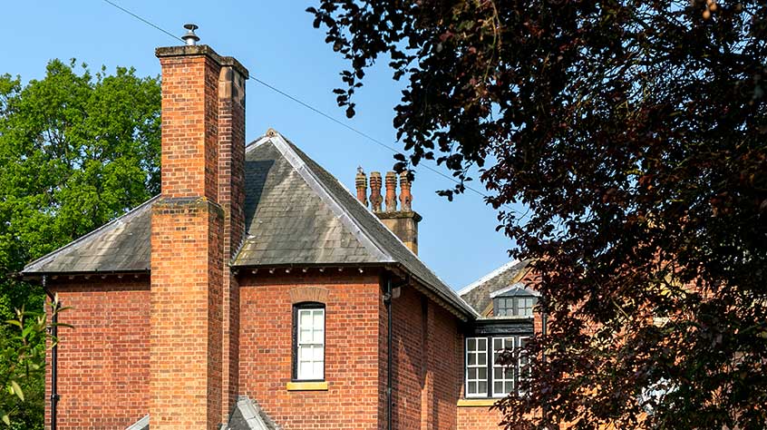 An external shot of Clivedon House student accommodation