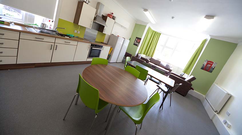 An internal shot of Digby Houses student accommodation