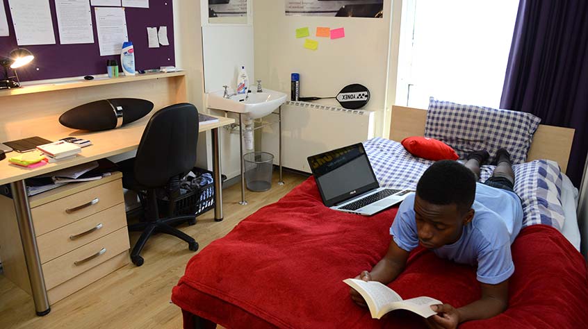 An internal shot of Digby Houses student accommodation