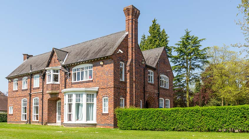 An exterior view of Gilbert Murray student accommodation