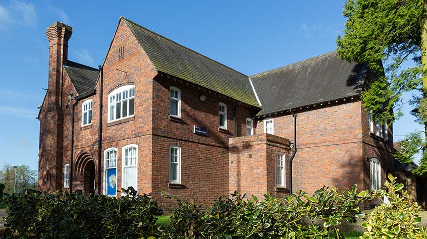 An exterior view of Gilbert Murray student accommodation