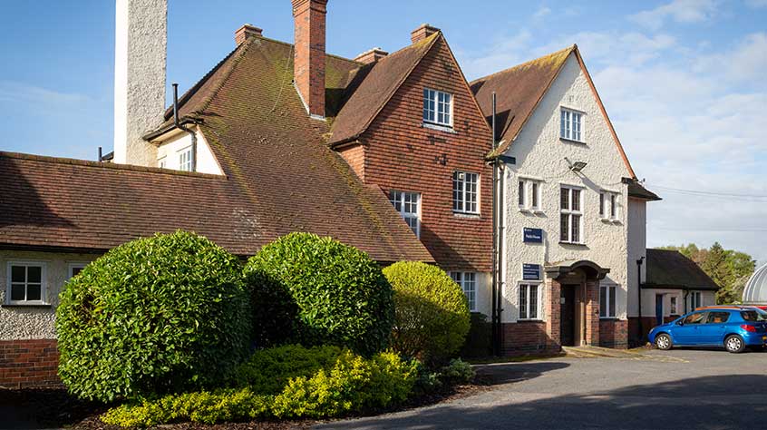 An exterior view of Gilbert Murray student accommodation