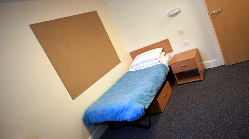 An interior view of John Foster student accommodation