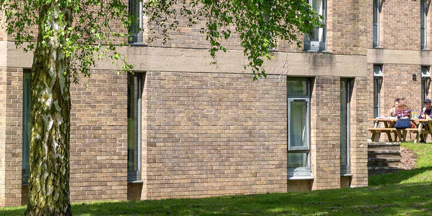 A photo of the Lasdun halls of residence