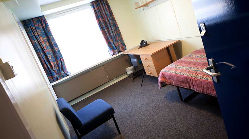 internal shot of Lasdun student accommodation