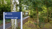 An exterior view of Manorcroft Lodge student accommodation