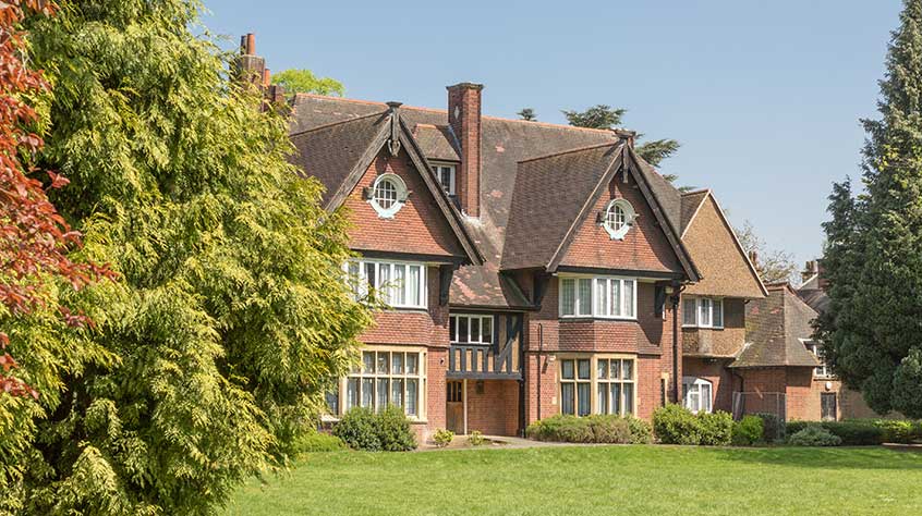 An exterior view of Shirley House