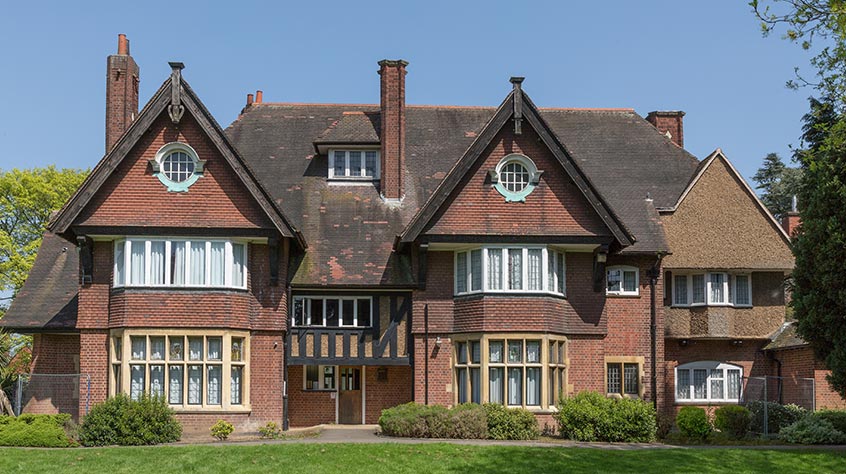 An exterior view of Shirley House