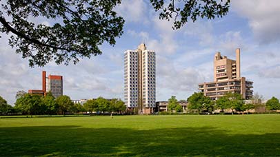 uol campus viewed from the park