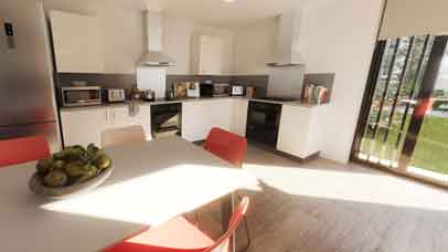 Large kitchen in freemens