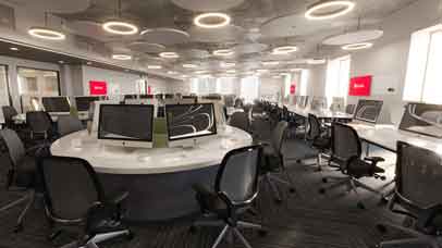 Computer area in Freemens