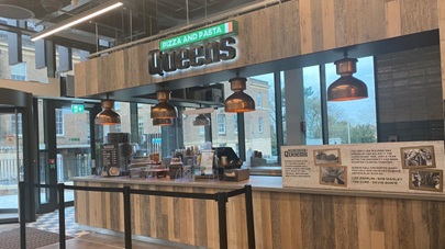 View of the new Queens food counter in Percy Gee building at the University of Leicester