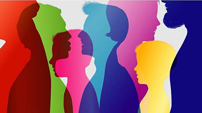 abstract image of silhouettes overlapping each other