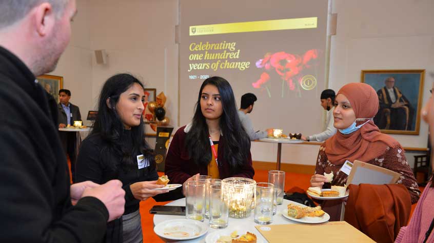 Participants at Centenary Scholars reception.