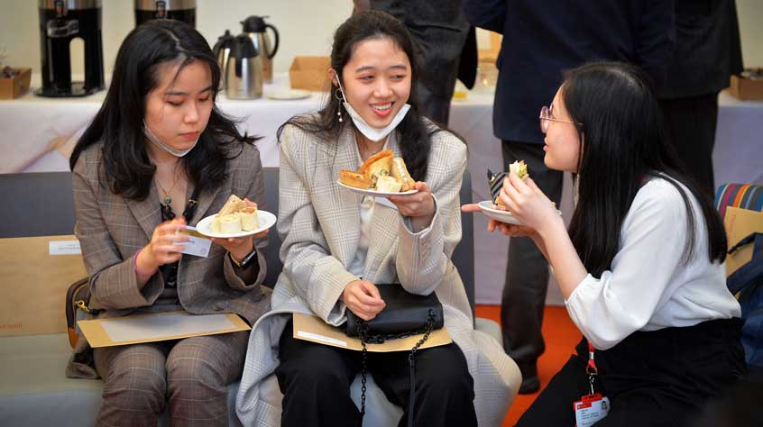 Participants at Centenary Scholars reception.