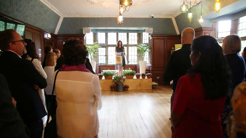 Crowd at watching Turi King speak at Freedom of Borough celebrations.