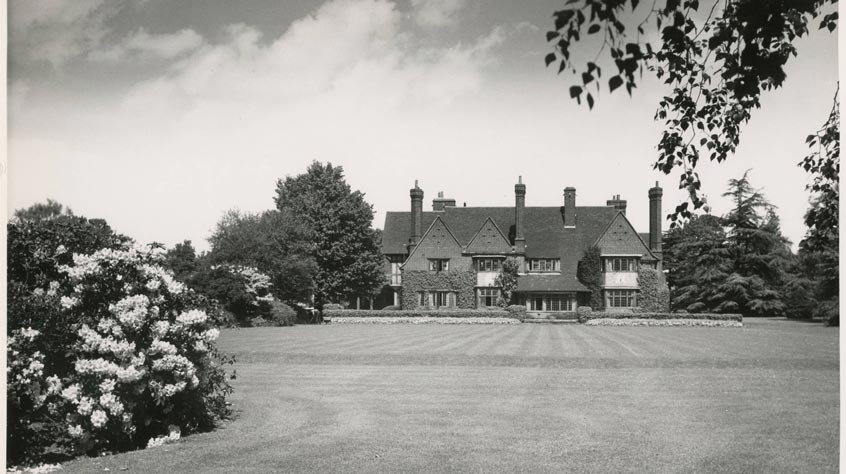 Beaumont House, formerly Middlemeade, south-facing rear aspect, 1960s