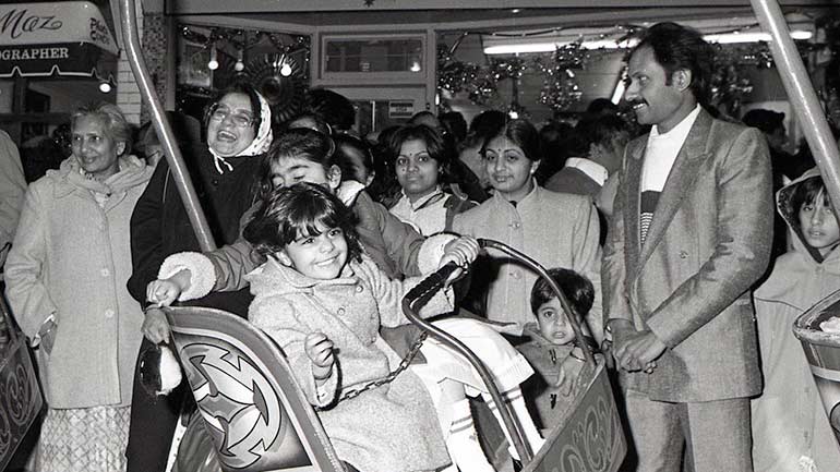 How did an East Midlands city come to have the largest Diwali celebrations outside India?
