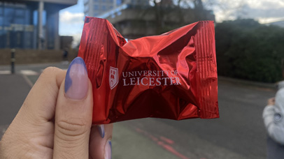 Lunar New Year 2022 fortune cookie at the University of Leicester