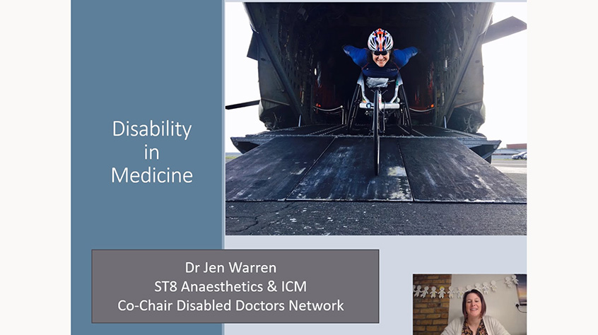 Title card for disability panel video