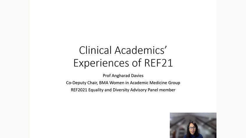Title card for Clinical Experiences of REF21