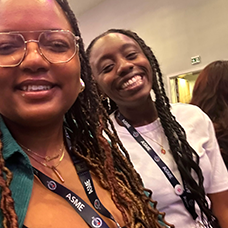 Kike Solanke and Takunda Nhiwatiwa at the ASME conference