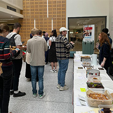 Students at a bake sale
