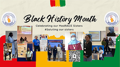 Slide from Black History Month digital poster campaign