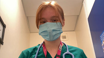 Medical student Anna Brown