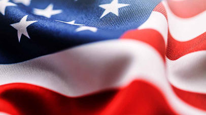 abstract image of american flag