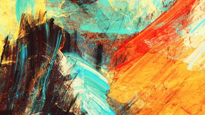 Close up of an abstract art piece.