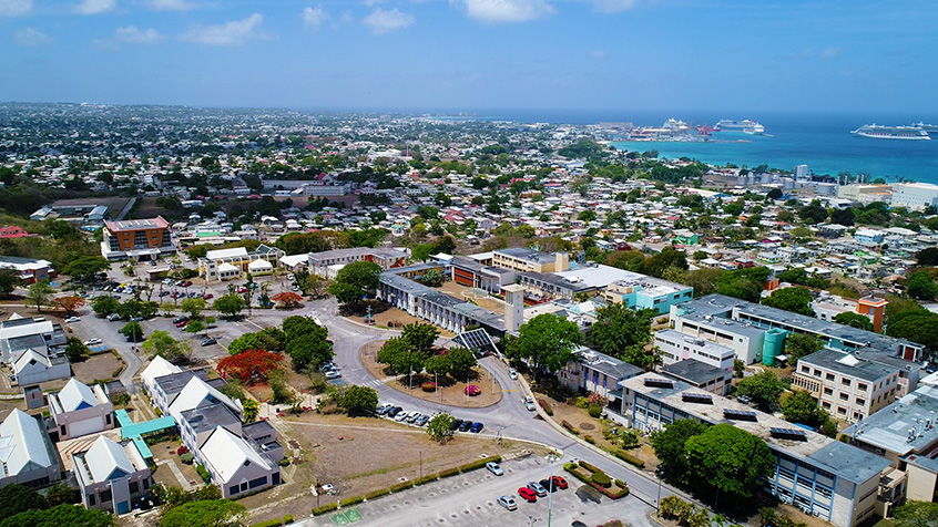 Cave Hill Campus aerial shot