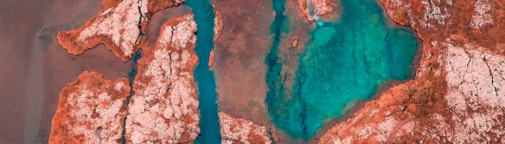 aerial view of thingvellir national park iceland