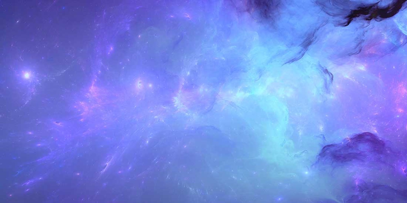view of the blue nebula