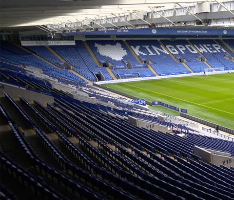 view from inside the king power stadium