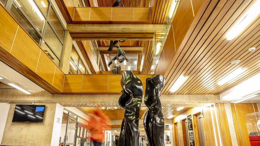 More than 200 paintings, drawings, photographs and indoor and outdoor sculptures are displayed across the whole of the University estate.