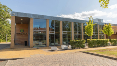 External shot of College Court reception building