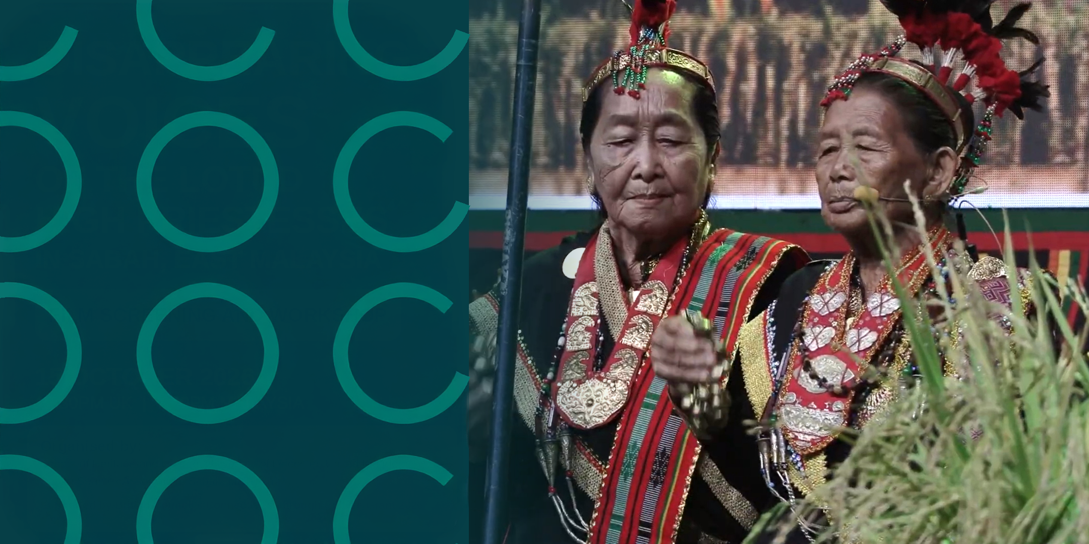 Two priestesses in traditional clothing
