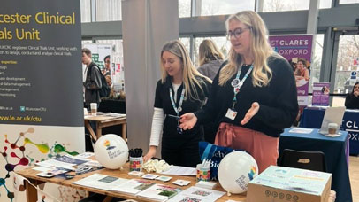 Staff from the Leicester Clinical Trials Unit at an open event