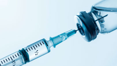 Syringe being filled.