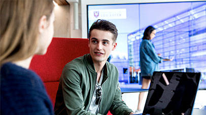 students in a study room