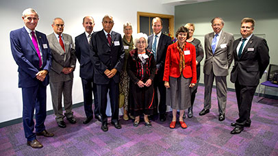 Founder's Circle givers stand with VC Paul Boyle