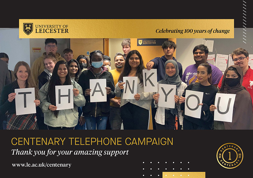 Photograph of our Centenary Telephone Campaign 2021 student callers.