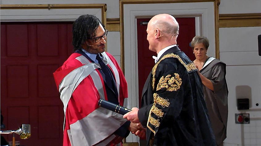 still from graduation video