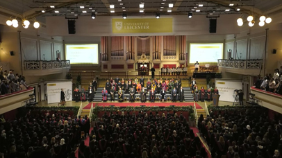 View of Graduation Ceremony at the University of Leicester