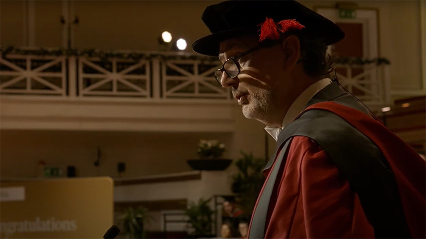 Duncan Wood receiving an Honorary Degree at the University of Leicester
