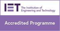 IET Accredited programme logo (purple)