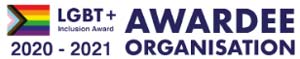 LGBT+ inclusion award 2020-21 logo