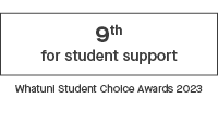 9th for student support, Whatuni Student Choice Awards 2023